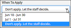 single-use when to apply option