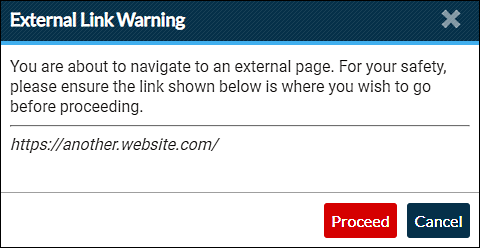 external link warning box